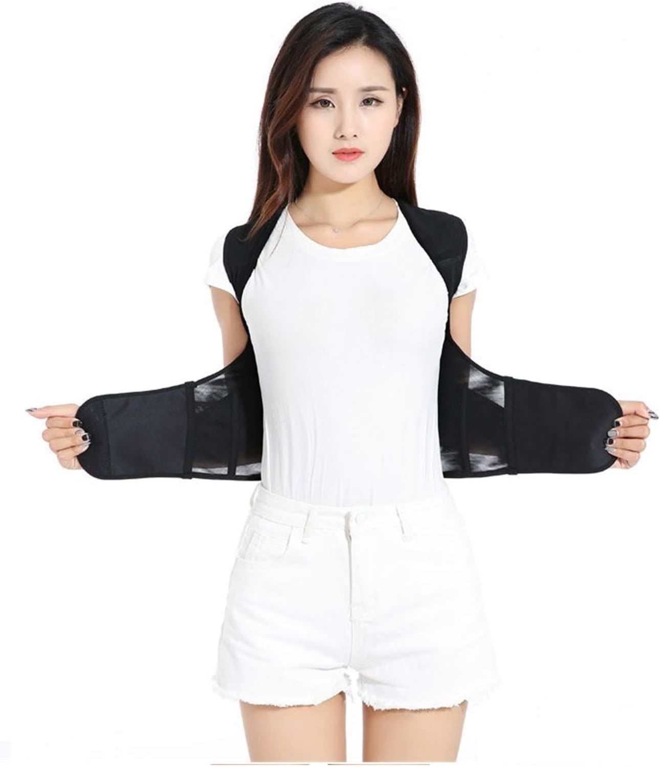 corrector de postura Transpirable negro